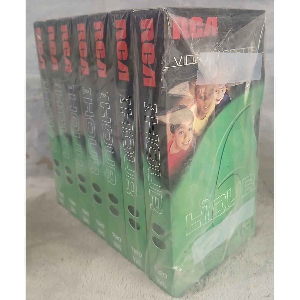 7 RCA T120 Blank VHS Videocassette Tapes New Old Stock 2003